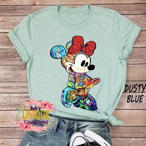 Minnie Mouse Art Disney Characters Shirt, …